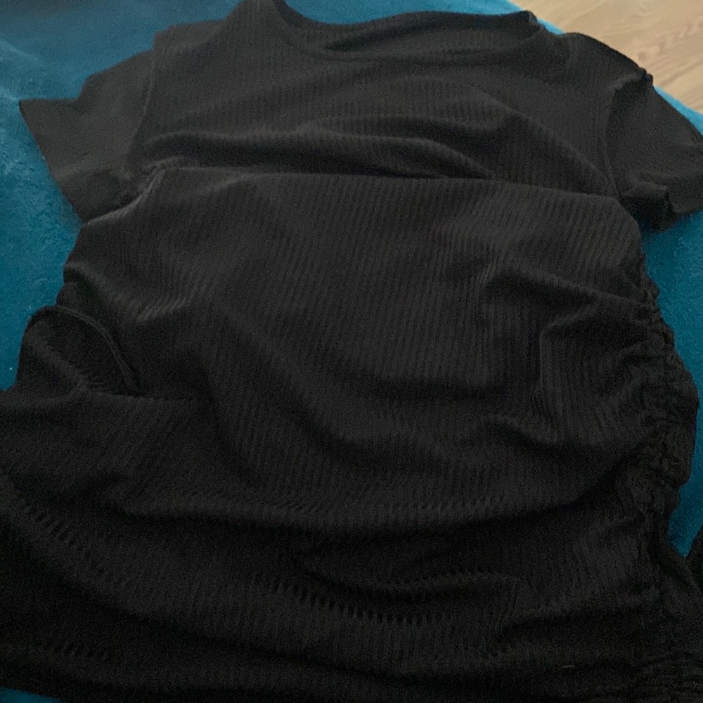 Black Scrunch Dress